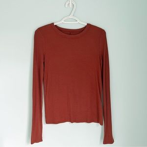 SO Carrot Orange Long Sleeve Top (Juniors XS)
